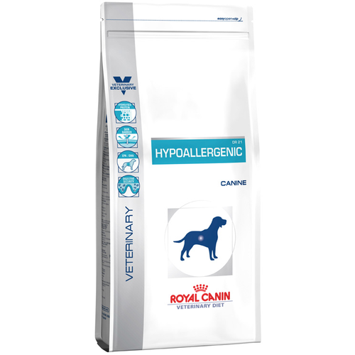 ROYAL CANIN Veterinary Diet Hypoallergenic Canine DR21 диетический корм для собак с пищевой аллергией или непереносимостью 2кг