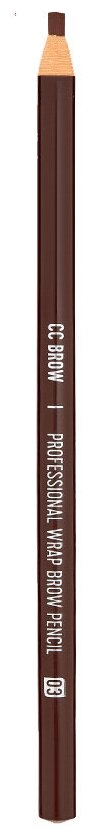 Карандаш для бровей Wrap brow pencil, CC Brow, 03 (светло-коричневый)