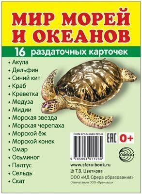 Мир морей и океанов. Раздаточные карточки (16 штук) - фото №6