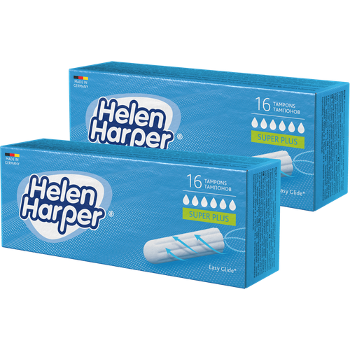 HELEN HARPER Тампоны безаппликаторные Super Plus 16шт, 2 упаковки