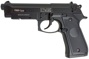 Пистолет страйкбольный Stalker SCM9M (Beretta M9), калибр 6 мм BB, 12 г, CO2, металлический корпус