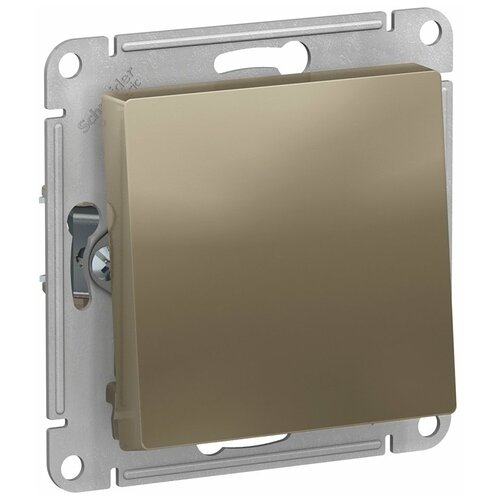 Systeme Electric ATLASDESIGN 1-клавишный переключатель, сх.6, 10АХ, механизм, шампань (2шт) (арт. ATN000561)