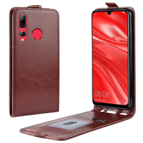 фото Чехол-флип mypads для zte blade v10 vita 2/32gb вертикальный откидной коричневый