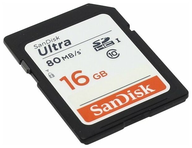 Память Secure Digital Card 16Gb SanDisk SDSDUNC-016G-GN6IN .