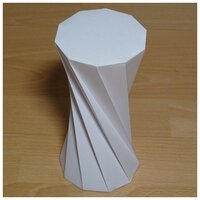 3D конструктор оригами набор для сборки полигональной фигуры "Пьедестал"