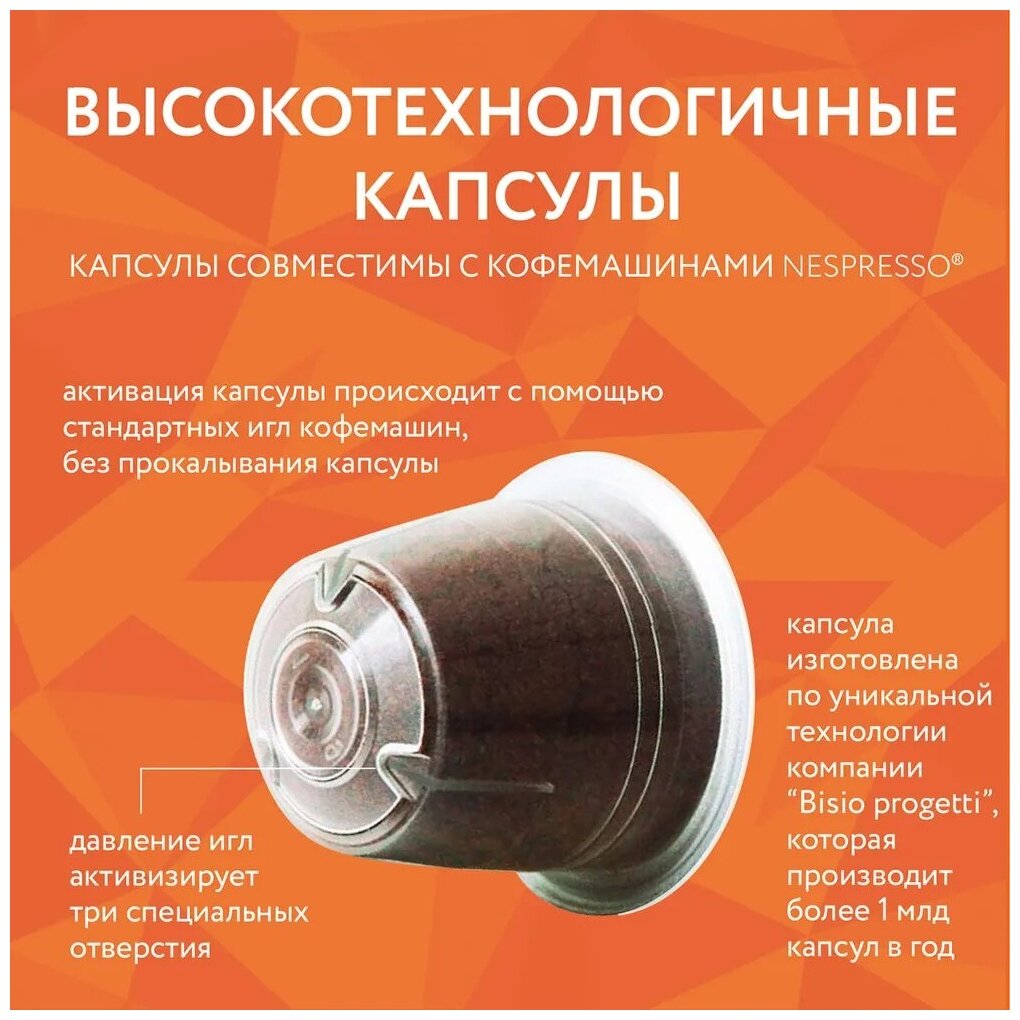 Кофе в капсулах Veronese Cream liqueur (Крем-ликер), стандарт Nespresso, 10 капсул - фотография № 3