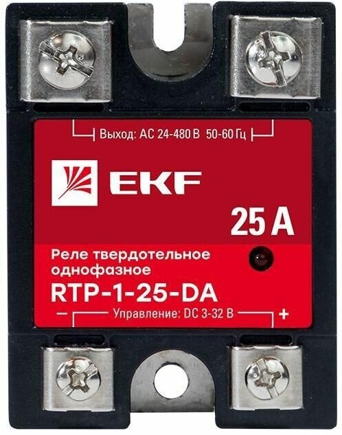 Реле твердотельное однофазное RTP-25-DA PROxima EKF rtp-1-25-da