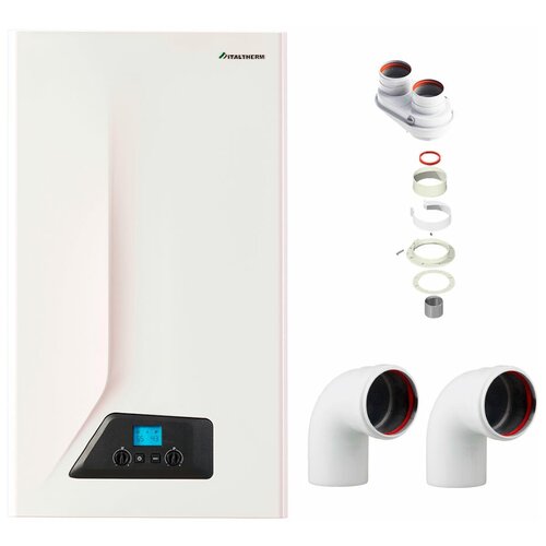Котел газовый двухконтурный Italtherm City Class 18 F 198 кВт Адаптер разделительный и 2 отвода Dn8090 8043000₽