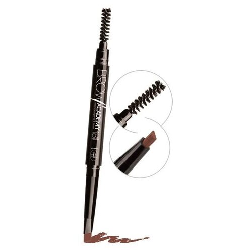 TF Cosmetics Карандаш для бровей Brow Academy, оттенок 302 Dark Brown карандаш для бровей tf cosmetics brow academy 1 5 мл