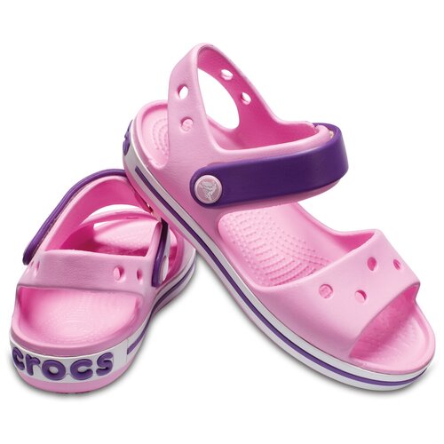 фото Сандалии crocs crocband sandal размер 34-35(j3), candy pink/party pink