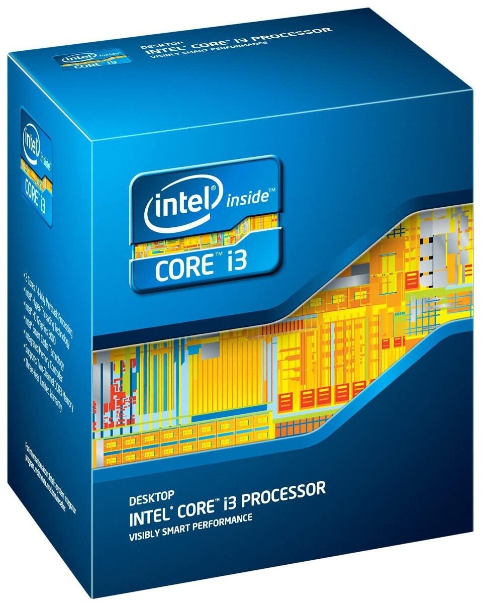 Процессор Intel Core i3-2130 Sandy Bridge LGA1155,  2 x 3400 МГц, BOX