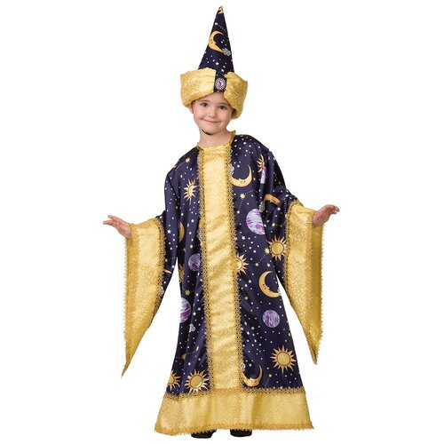 Костюм Батик, размер 146, синий/золотистый костюм батик размер 146 коричневый золотистый