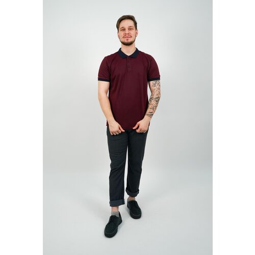 Поло размер 54, бордовый
