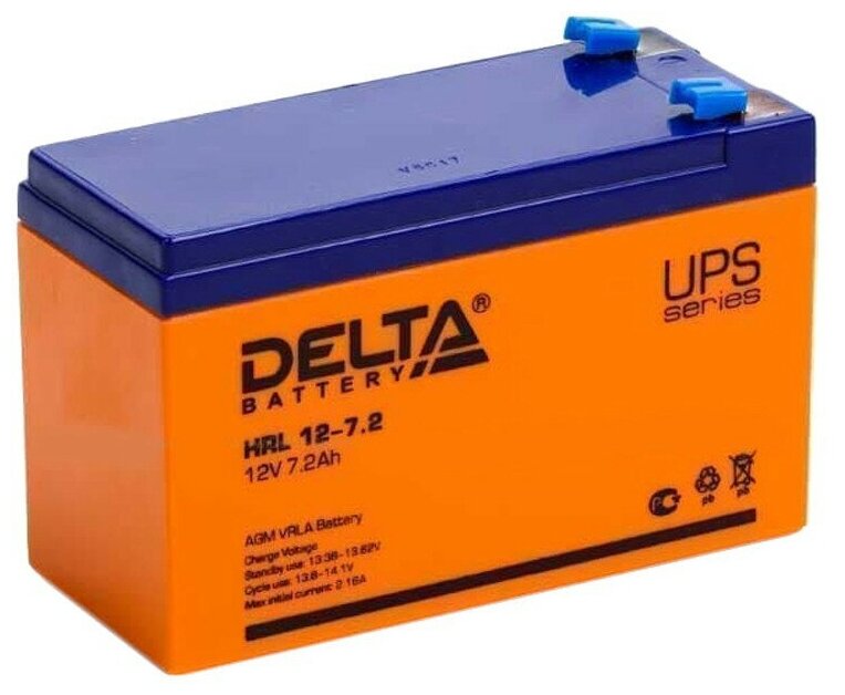 Батарея для ИБП Delta HRL 12-7,2 (12V/7,2Ah)