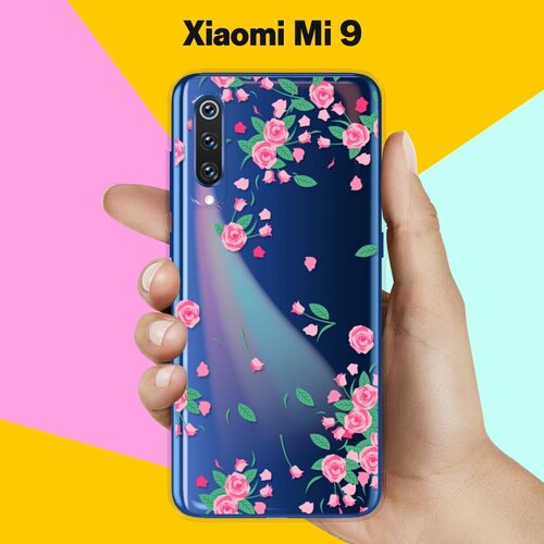 Силиконовый чехол Розочки на Xiaomi Mi 9 силиконовый чехол на xiaomi mi 9 сяоми ми 9 с 3d принтом beatles stickers прозрачный