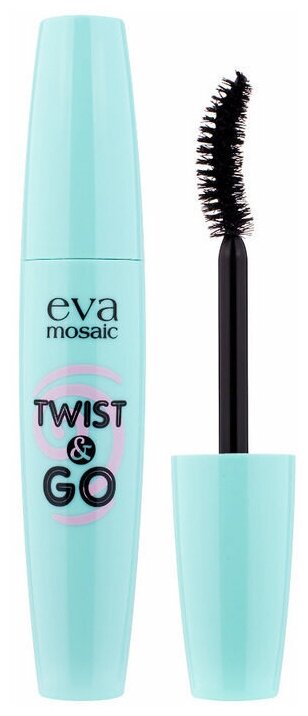 Eva Mosaic Тушь для ресниц Twist and Go Mascara, черный