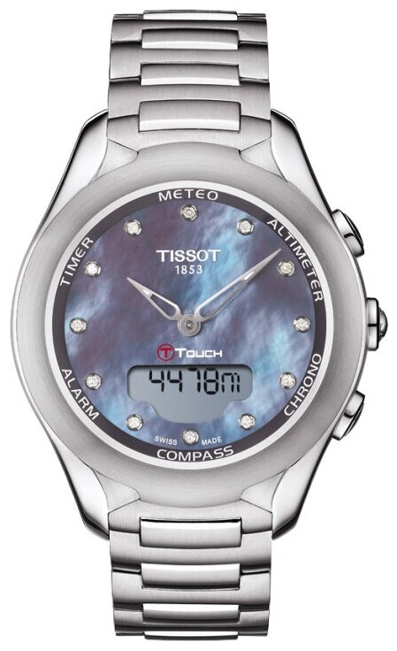Наручные часы TISSOT T075.220.11.106.01, серебряный, черный