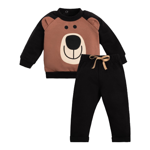 Комплект одежды Крошка Я, размер 86-92, черный, коричневый брюки для мальчика цвет хаки рост 92 см