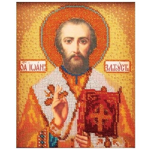 Набор вышивки бисером «Святой Иоанн Златоуст», 12x14,5 см, Кроше (Радуга бисера)