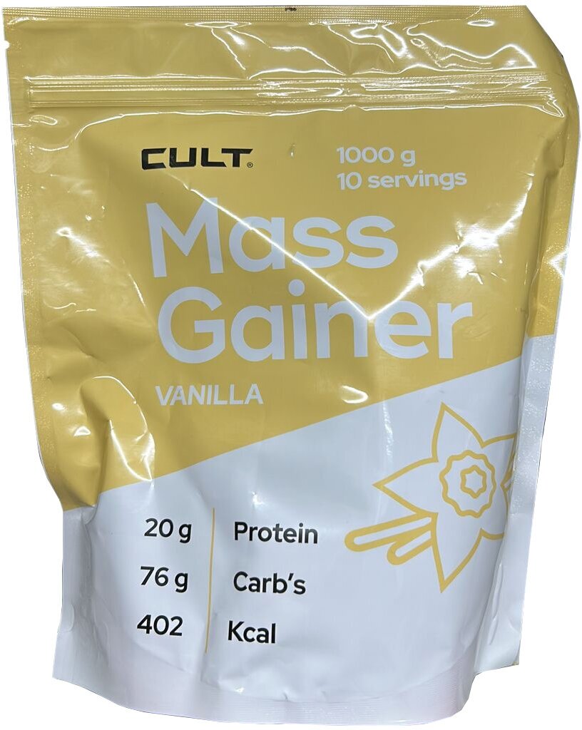 Гейнер Cult 100% Pure Mass Gainer - 1000 грамм, ваниль