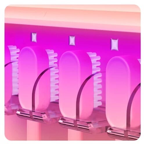Умный держатель для зубных щеток с дезинфекцией Xiaomi Sothing UV Light Toothbrush Sterilizer Holder Pink - фотография № 6