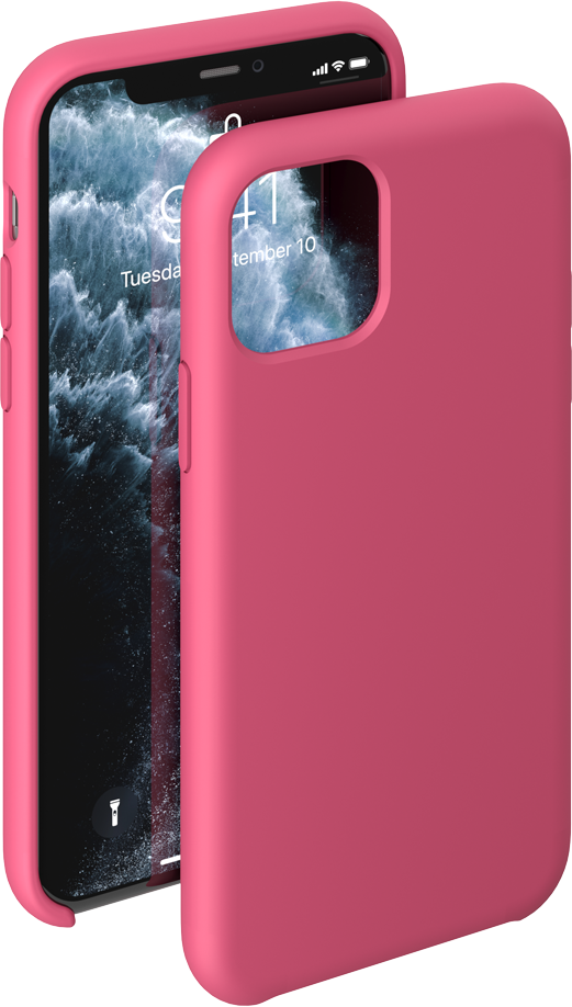 Чехол Liquid Silicone Case для Apple iPhone 11 Pro, фуксия, Deppa 87293