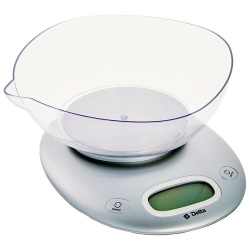Кухонные весы DELTA КСЕ-34, серебро кухонные весы delta kce 51 ягодный микс