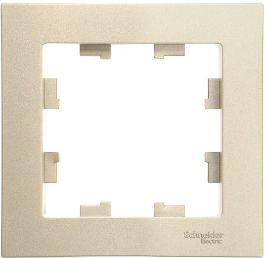 Рамка Schneider Electric 1-м ATLAS DESIGN шампань ATN000501 - фотография № 2