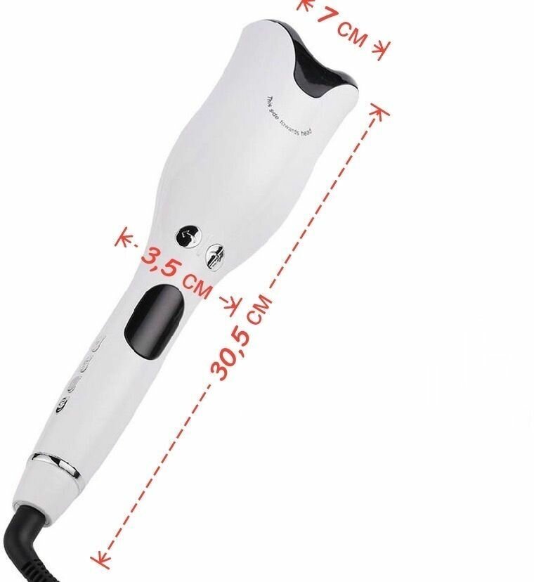 Автоматическая вращающаяся керамическая плойка для завивки волос, инструмент для укладки волос - фотография № 3