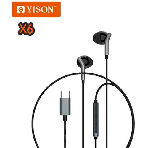 Функциональные проводные стереонаушникиX612 мштекер Type-Cуправление звуком и звонкамичерный 119800₽