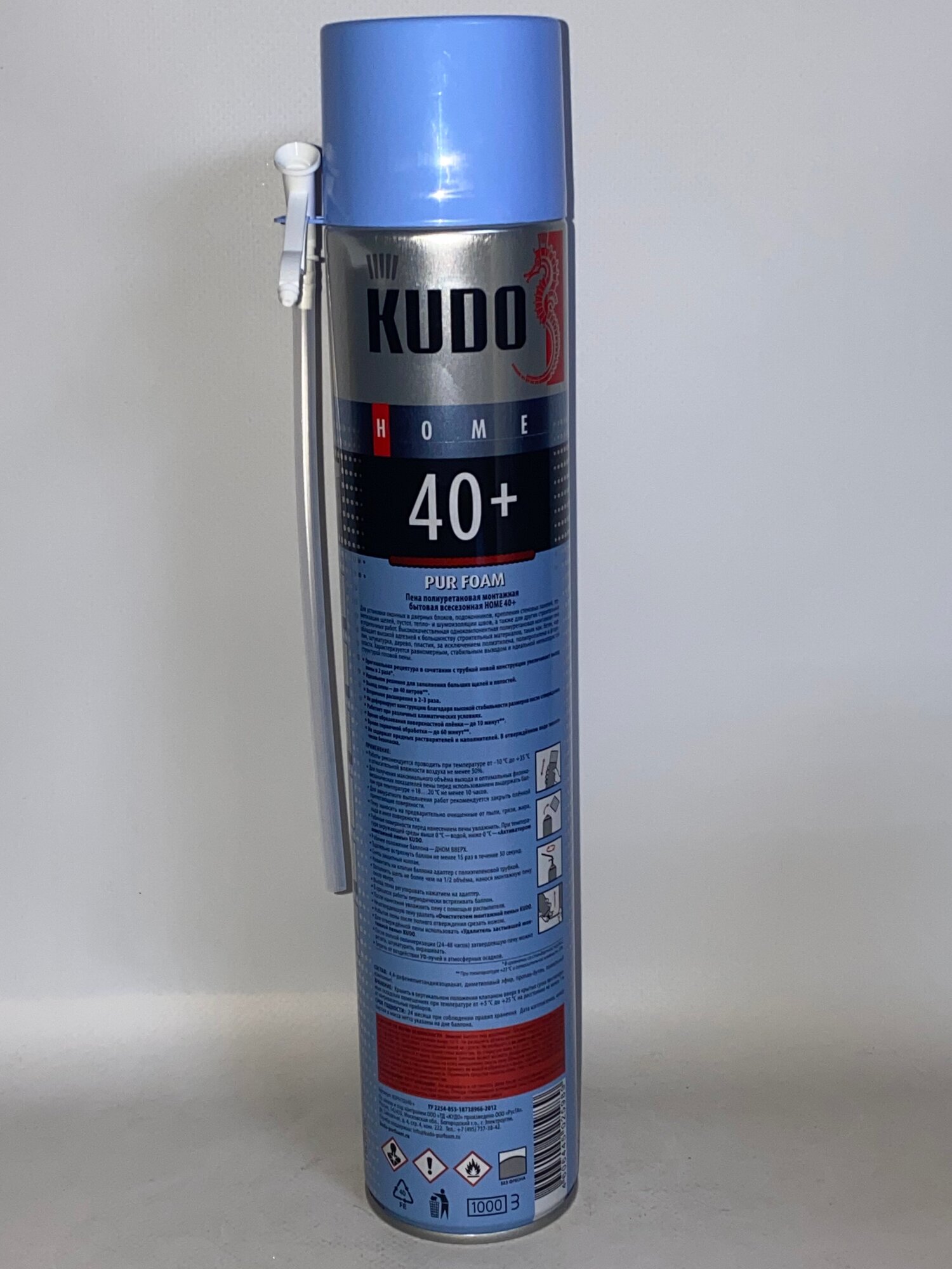 KUDO KUPH10U40+ Пена полиуретановая монтажная бытовая всесезонная KUDO HOME 40+ - фото №4
