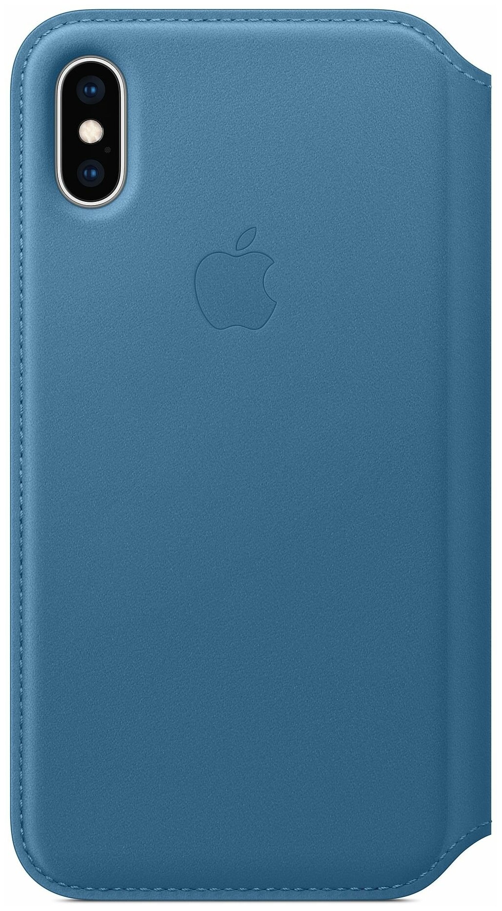 Чехол-книжка Apple Leather Folio iPhone XS Cape Cod Blue (Лазурная волна) MRX02ZM/A