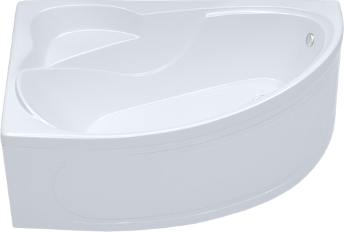 Акриловая ванна Triton изабель -правая с каркасом, экраном и переливом 170x100, белая