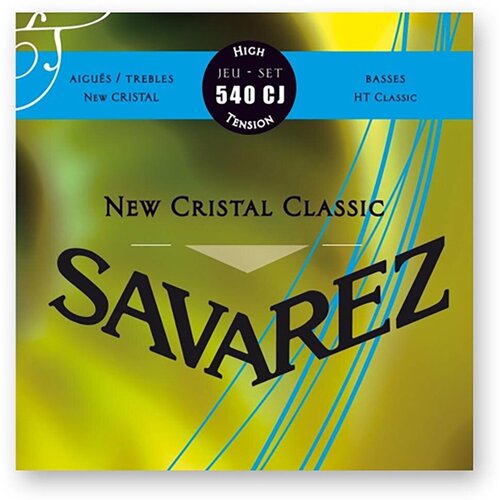 Струны для классической гитары Savarez New Cristal Classic 540 CJ High (6 шт) струны для гитары savarez x50lm