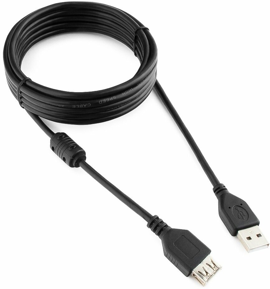 Удлинитель Cablexpert USB - USB (CCF2-USB2-AMAF-10), 3 м, черный Gembird - фото №3