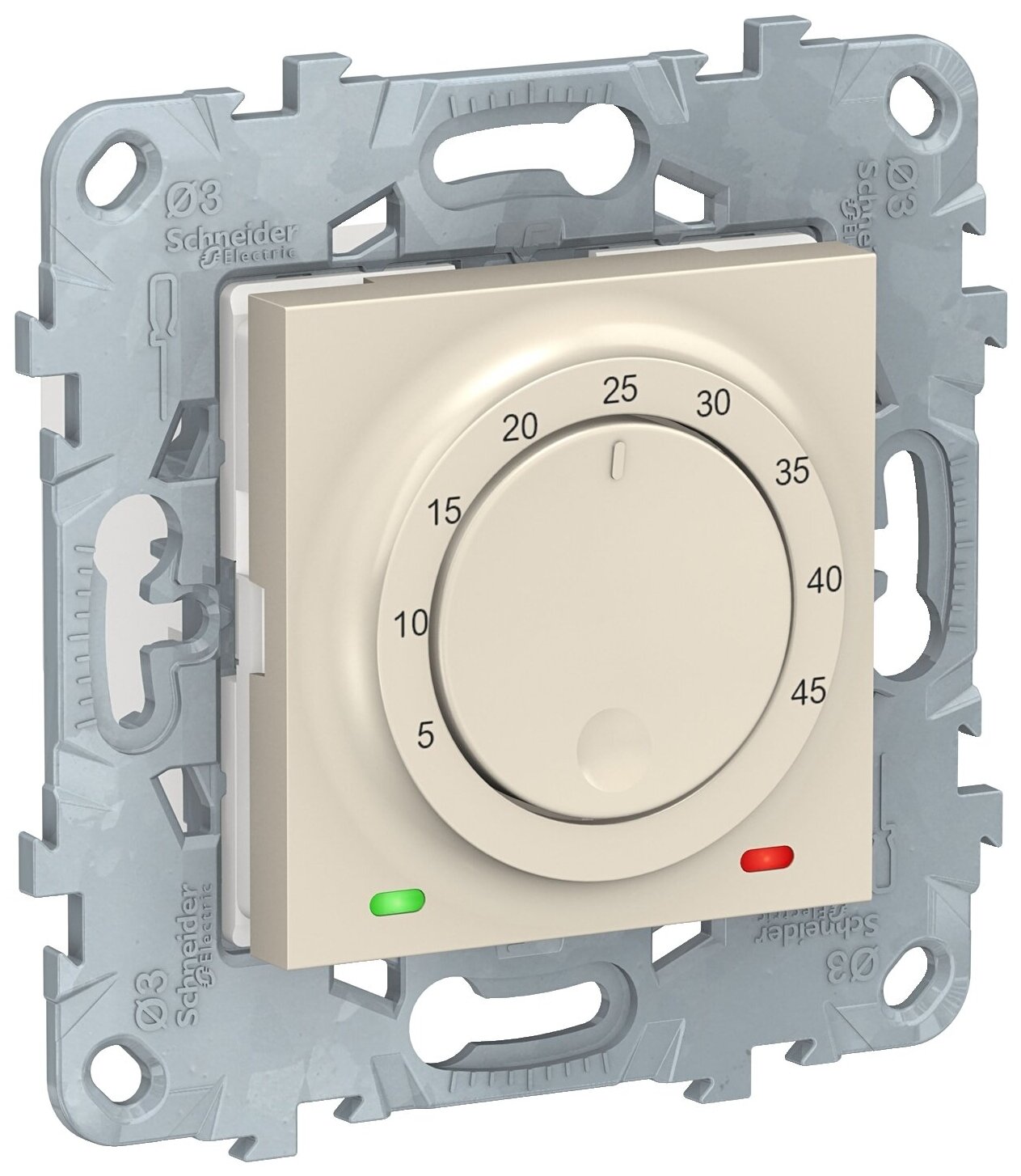 Термостат Schneider Electric Unica NEW NU550344 скрытая установка бежевый с выносным датчиком