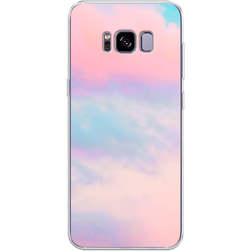 Силиконовый чехол на Samsung Galaxy S8 + / Самсунг Галакси С8 Плюс Розовые облака силиконовый чехол на samsung galaxy s8 самсунг галакси с8 плюс звездные облака