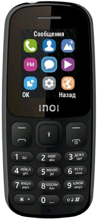 Сотовый телефон INOI 100 1.8" 2 sim 64Мб microSD 800 мАч чёрный