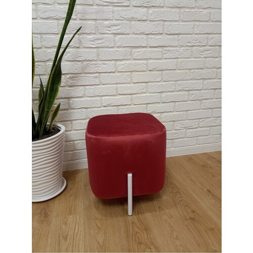 Пуфик бордовый для прихожей мебель для спальни и гостиной