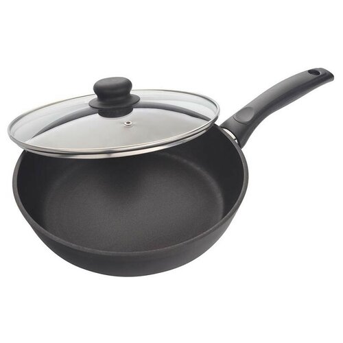 фото Сковорода маруся стандарт 3828с, с крышкой, 28 см