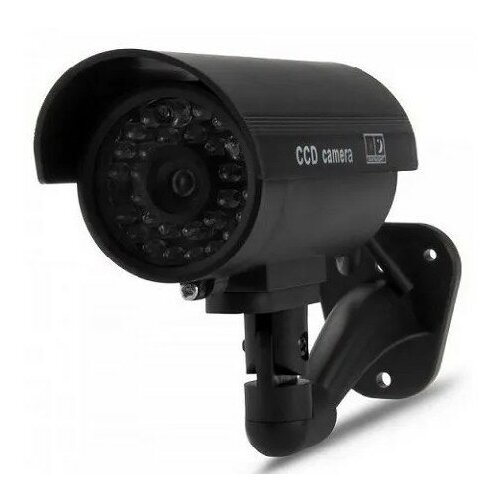 Муляж видеокамеры уличный Dummy CCTV Camera OUT муляж видеонаблюдения на солнечной батарее водонепроницаемая поддельная камера видеонаблюдения с мигающим красным светодиодом с защито