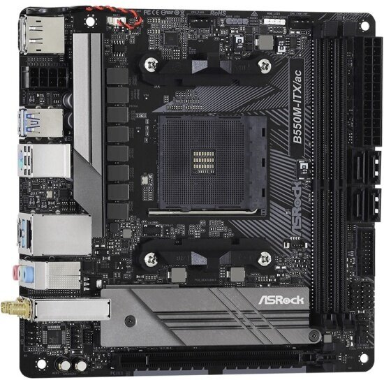 Материнская плата Asrock B550M-ITX/AC (AM4, Mini-ITX)