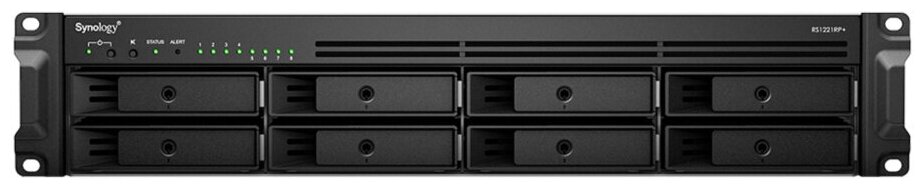 Сетевое хранилище Synology RackStation RS1221RP+ (2U 8x3.5/2.5" HDD, 4-core 2.2 GHz, 4 GB DDR4 ECC SODIMM)