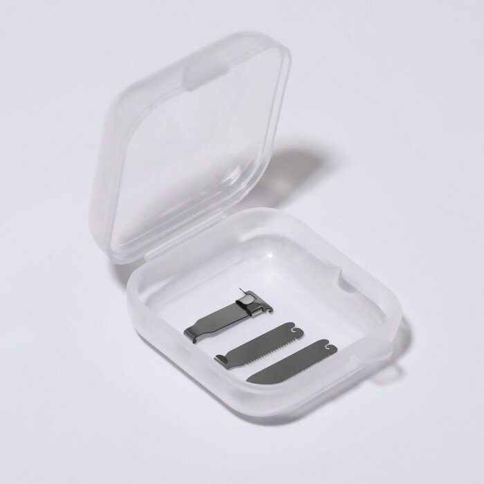 Корректор-фиксатор для вросшего ногтя метал пластина р-р L (42) пластик футл серебр пакет QF
