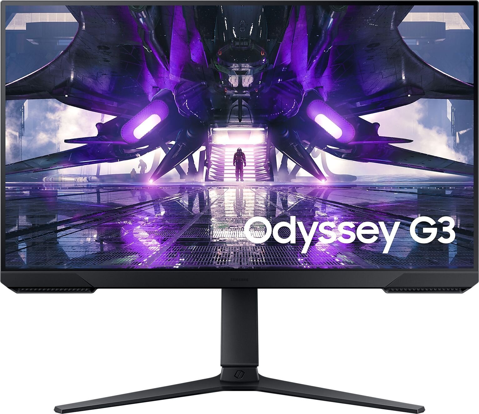 SAMSUNG Монитор Samsung 27" Odyssey G3 S27AG320NI черный VA LED 1ms 16:9 HDMI полуматовая HAS Piv 250cd 178гр/178гр 1920x1080 165Hz FreeSync Premium DP 4.8кг LS27AG320NIXCI