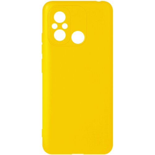 Силиконовый чехол для Xiaomi Redmi 12C/Poco C55 DF xiCase-79 (yellow)