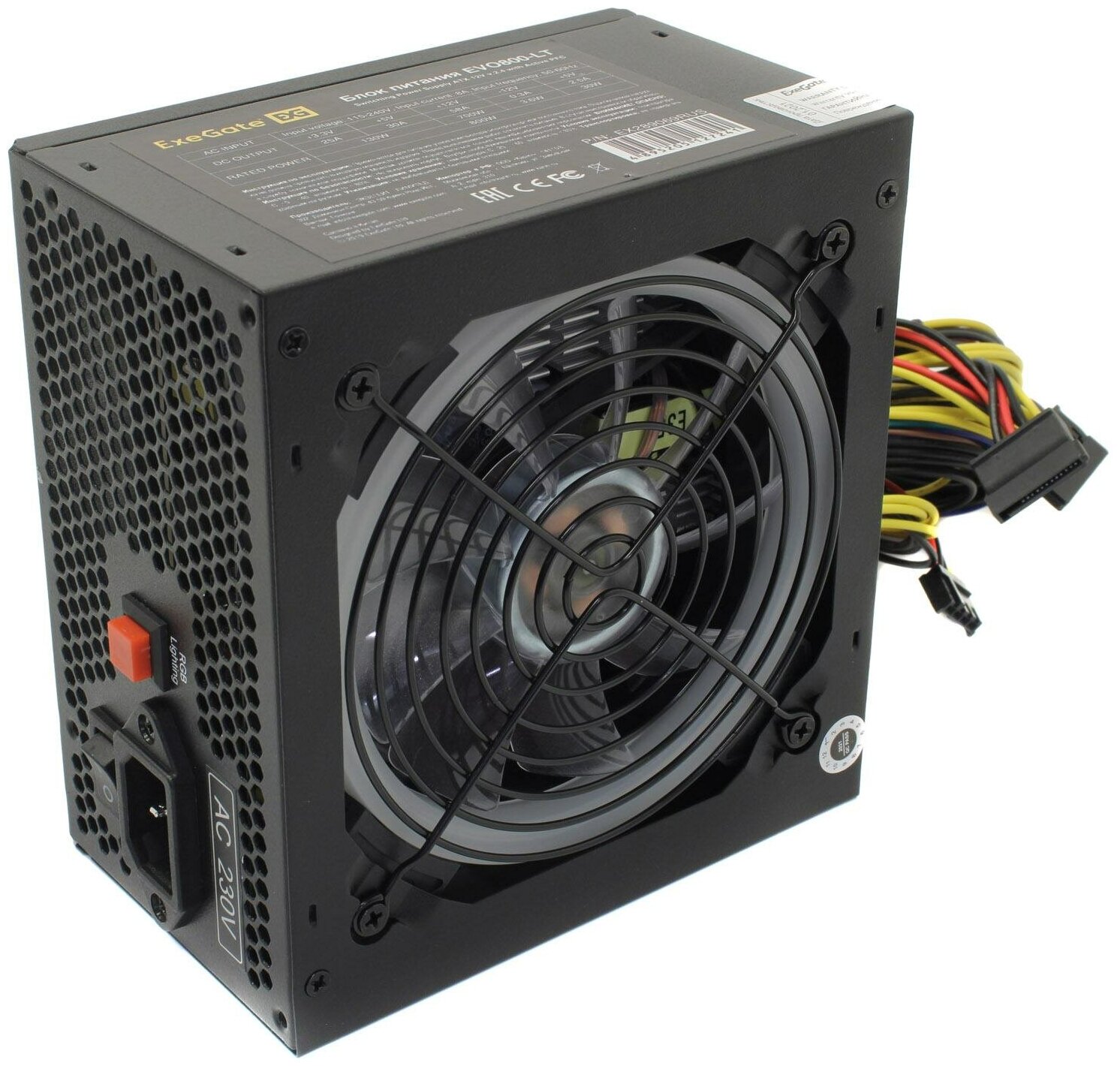 Блок питания ExeGate EVO800-LT EX289069RUS-PC