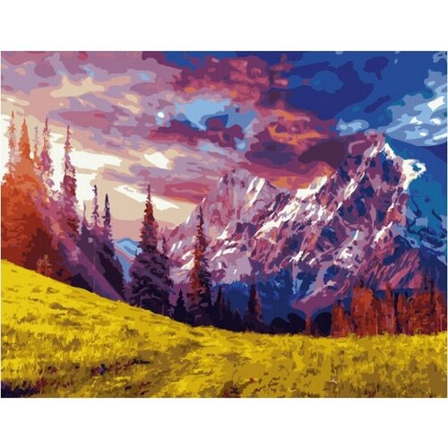 Картина по номерам Великолепие гор 40х50 см Hobby Home картина по номерам у подножья гор 40х50 см