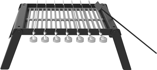 Подставка костровая (с решеткой гриль) - фотография № 5