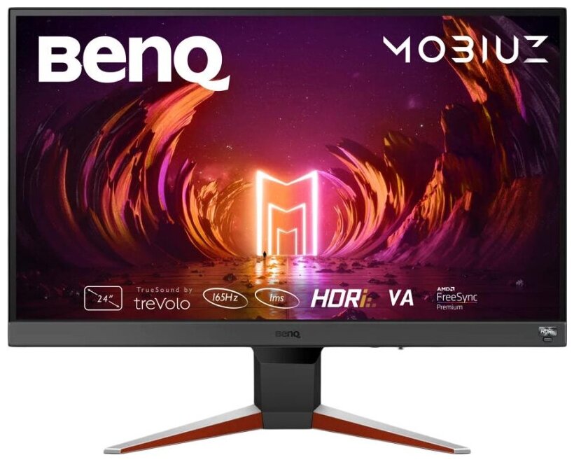 Монитор 23,8 Benq EX240N MOBIUZ {VA 1920x1080 165Hz 1ms 250cd 3000:1 178/178 8bit(6bit+FRC) HDR10 HD